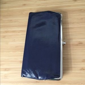 HOBO wallet or clutch - A++ Navy Patent Leather